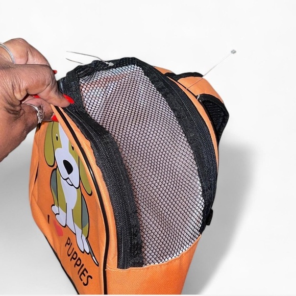 Orange Dog Backpack for Pets - Picture 2 of 3